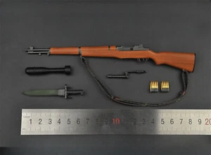 1Set 1/6 Scale Garand Semibautomatic Rifle Weapon 11.5" Action Figure Pocket - Picture 1 of 7
