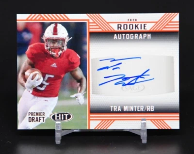 Tra Minter 2020 Sage Hit Rookie Autographs RC AUTO #A13 South Alabama Jaguars - Image 1 of 2