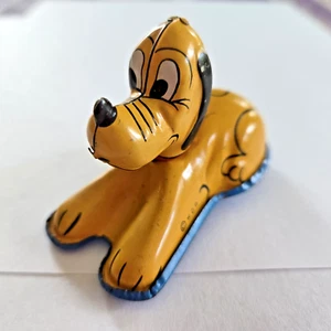 Line Mar Japan WDP Disney Pluto Tin Toy Beautiful Vintage Antique - Picture 1 of 9