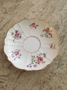 Vintage Victoria C & E Bone China Gold Trim Roses Saucer - Picture 1 of 6