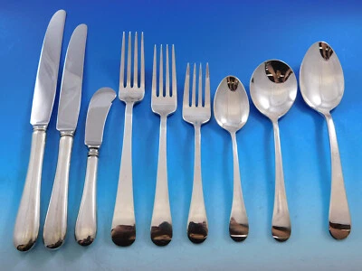 Набор столовых приборов Hannah Hull от Tuttle из чистого серебра для 12 сервировок 113 шт. ужин - Изображение 1 из 4