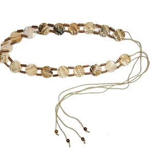 Summer Sea Shells Tie belt - Picture 1 of 3