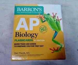 Barron's AP Biology Flashcards 2nd Edition 450+ Cards New, Sealed - Picture 1 of 5