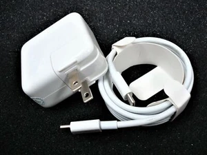 Adaptador de corriente original OEM Apple 30W A2164 y USB-C MY1W2AM/A y cable USB C - Imagen 1 de 1