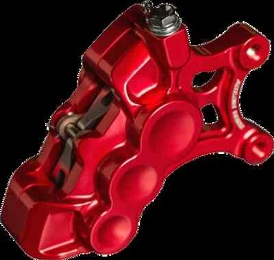 AN 6-Piston Fr Left Brake Caliper 11.8in Red Harley Ultra Limited Low 15-20 - Image 1 of 4