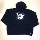 Russell University Maine Black Bears Retro Logo Blue Hoodie Sweatshirt Size XXL