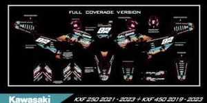 Graphic Kit Vinyl Wrap Decals Sticker motorcross 2024+ Kawasaki KX 450 MX - Picture 1 of 5