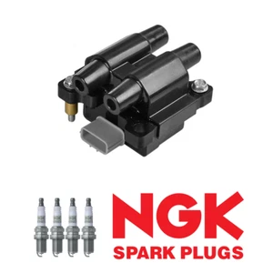 1 Ignition Coil & 4 NGK Platinum Spark Plug For 2011 Subaru Impreza 2.5L H4 - Picture 1 of 5