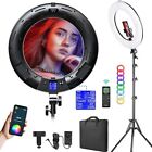 Weeylite WE-10 18 Inch Ring Light, RGB Light Ring with Tripod Stand & Phone H...