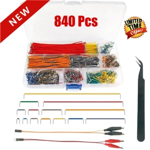 Jumper Wire Kit - 840 Piece Breadboard Jumper Wire Set, 14 Vaules 2-125mm - Afbeelding 1 van 7