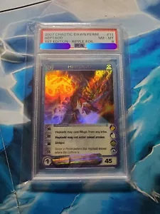 Heptadd 2 MAX CP! PSA 8 NM/MT. Ultra Rare Ripple Foil 1st Edition Chaotic Card - Picture 1 of 2