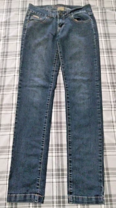 Bubblegum USA Girls Stretch Denim Skinny Jeans Patterned Pockets Size 7/8 - Picture 1 of 10