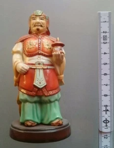 Antik porcelain Figurine Soldat fighter soldier Fengshui Samurai wellness Yoga - Bild 1 von 7