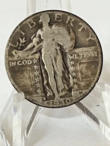 1930-S Standing Liberty Quarter - 90% Silver Coin -# PJ103 NICE CIRCULATED COND - Picture 1 of 2