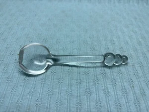 Vintage Imperial Candlewick Condiment Jam Glass Spoon 5" EC - Picture 1 of 3