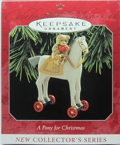1998 HALLMARK - A PONY FOR CHRISTMAS - 1ST IN A PONY FOR CHRISTMAS - MINT IN BOX - Picture 1 of 2