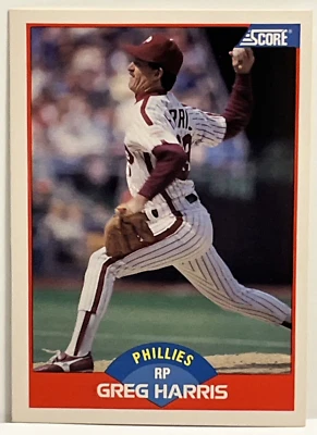 1989 Score Greg Harris Philadelphia Phillies #476 - Image 1 of 2