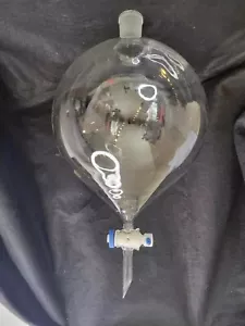 12L Seperator Funnel w/Shut Off Valve 22" Tall Lab Glass Unmarked 44/50 w/10mm - Picture 1 of 13