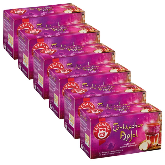 Teekanne Türkischer Apfel Apfel Feigengeschmack 55g 6er Pack - Bild 1 von 1
