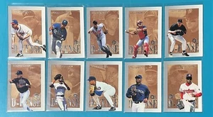 Inserto D-Fense Skybox E-XL 1996 set completo 1-10 Griffey Ripken Bonds Rodriguez - Foto 1 di 2