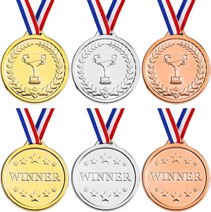 Winner Medals Children Plastic Gold Medal Silver Medal Bronze Medal Prize Award - Picture 1 of 32