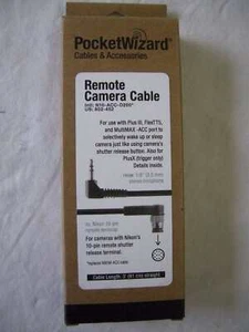 Pocket Wizard 802-452 N10-ACC-D200 Nikon 10 Pin Camera Cable "NEW", 802452 - Picture 1 of 2