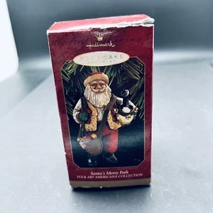 Hallmark Keepsake SANTA’S MERRY PATH Folk Art Americana Collection 1997 - Picture 1 of 9
