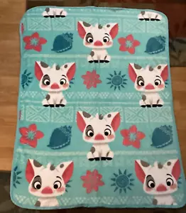 Northwest Disney Moana Pua Schwein Fleecedecke Überwurf 40 x 50 100% Polyester - Bild 1 von 3