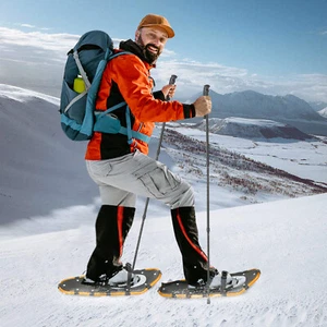 25 Zoll leichte Schneeschuhe & verstellbare Trekkingstöcke für Erwachsene Frauen - Bild 1 von 11