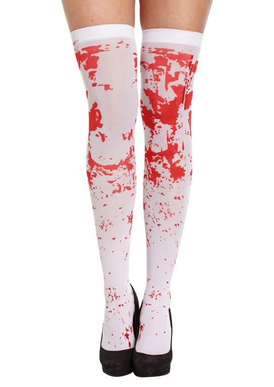 HENBRANDT Adult Halloween Bloody Hold Up Stockings - Decoration Costume Fancy Dress Scary
