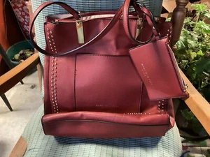 Marc New York Andrew Marc Handbag Tote Women Ref Leather Adjustable Strap Logo - Picture 1 of 5