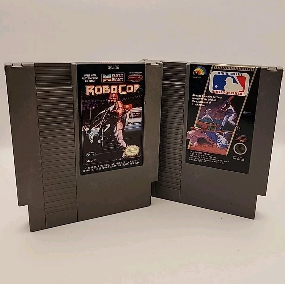RoboCop (Nes, Nintendo Entertainment System) y MLB 1987 ambos no cargan rotos Foto 1 de 4