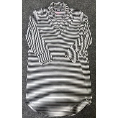 Vestido Polo Vineyard Vines Sankaty Rayas XXS Azul Marino Blanco Poliéster Spandex Mujeres Foto 1 de 4