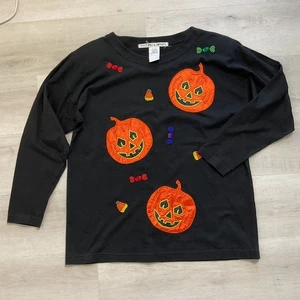 Victoria Jones Damen Hand Perlen Vintage Stil Halloween Pullover schwarz Medium  - Bild 1 von 9