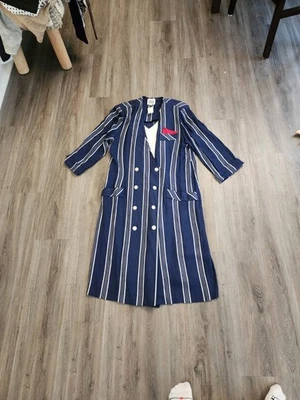 Vestido Leslie Fay Vintage Pin Rayas Talla 18 Foto 1 de 4