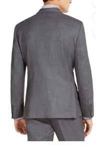 Traje DKNY Essential Slimfit para Hombre 100% Lana Gris Carbón 40S Hecho en Canadá - Imagen 1 de 19