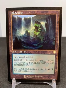 MTG Sunken Hollow Japanese BRC-BF 1x NM Rare Land Old Frame Dual UB - Picture 1 of 2