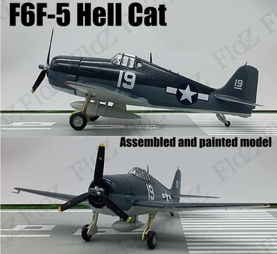 WWII US F6F for Hellcat VF-6 USS intrepid 1944 1/72 finished for Easy model - Image 1 of 3