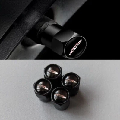 R60 MINI Cooper S JCW Hexagonal Válvula Polvo Tapa Cubiertas Metal Negro Foto 1 de 3