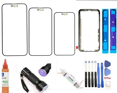 iPhone 16 Pro Max 15 12 13 Max Xr Front Screen Glass Lens Replacement Repair - Image 1 of 4