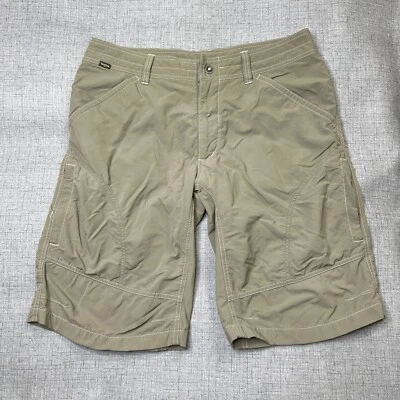 Pantalones Cortos Kulh Renegade Para Hombre 34 Beige Bolsillos Carga Nylon Elástico Foto 1 de 4