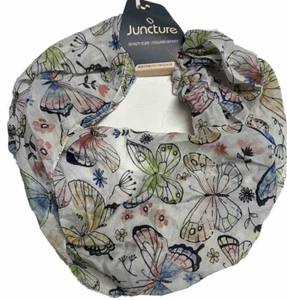 Juncture Women’s Chiffon Infinity Scarf Butterfly Print 68"x10" Lightweight NWT - Picture 1 of 1