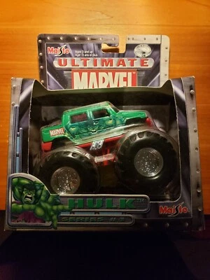 Lot Of 4. 2002 Marvel Maisto Hulk Ducati 900 Monster Truck H2 Hummer Monster Jam - Image 1 of 4