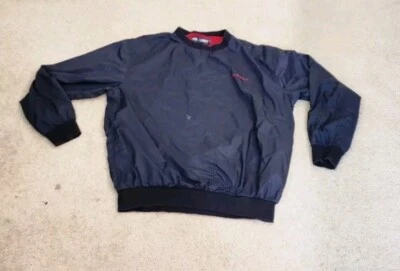 Camisa polo de golf vintage para hombre mediana negra pulóver a rayas suéter informal años 90 Foto 1 de 4