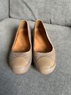 Fitflop Adies Shoes 45 Ballet Pumps Mock Croc Taupe Casual Smart Leather