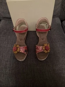 Spring Step L'Artiste Women's Annmarie Ankle Strap Sandal Red Multi EU 39/US 8.5 - Picture 1 of 11