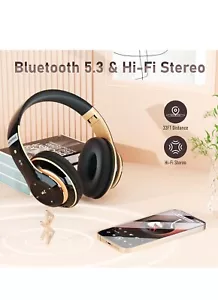 Over Ear Bluetooth Kopfhörer 6S kabellos kabelgebunden mit 6 EQ Modus 40 Stunden Spielzeit - Bild 1 von 7