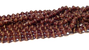 6 ~ 8 mm Brown Plastic Roundel Beads Loose ~ 50 pcs - Picture 1 of 16