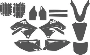 Motorbike Clear Protective Decals for Kawasaki KXF250 2009-2012 - Picture 1 of 1
