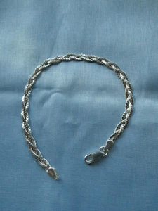 A192-925er Silberarmband  Lang 20 cm Breit 4 mm Gewicht 4,9 Gramm - Bild 1 von 6
